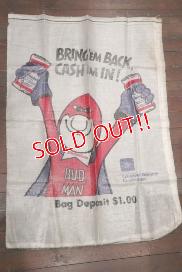 画像1: dp-190501-02 Budweiser / BUD MAN 1980's Trash Bags