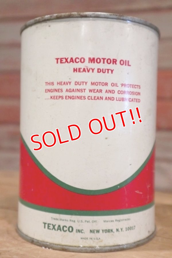 画像2: dp-190401-09 TEXACO / 1960's Motor Oil Can