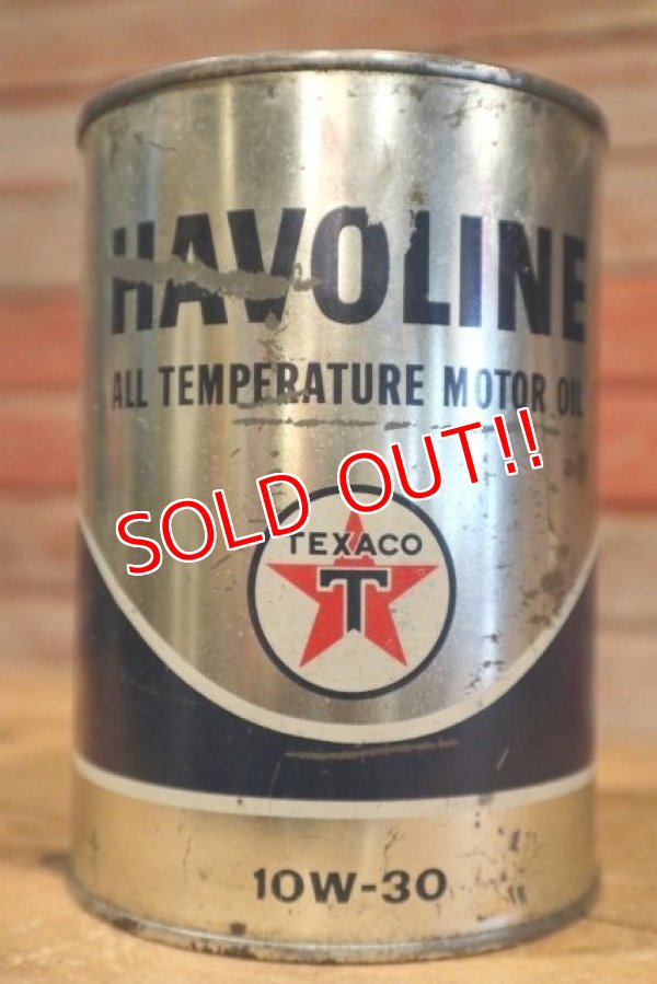 画像1: dp-190401-09 TEXACO / 1950's HAVOLINE Oil Can