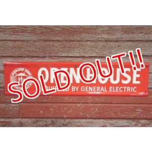 画像: dp-190508-03 General Electric / "OPEN HOUSE" 1950's Metal Sign