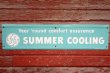 画像1: dp-190508-02 General Electric / "SUMMER COOLING" 1950's Metal Sign