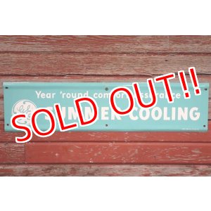 画像: dp-190508-02 General Electric / "SUMMER COOLING" 1950's Metal Sign