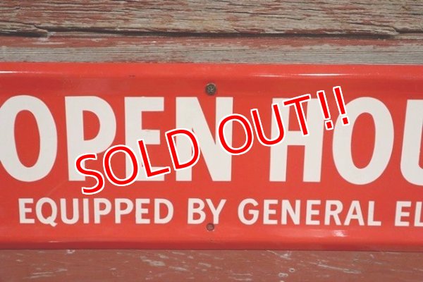 画像3: dp-190508-03 General Electric / "OPEN HOUSE" 1950's Metal Sign
