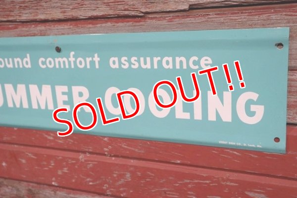 画像3: dp-190508-02 General Electric / "SUMMER COOLING" 1950's Metal Sign