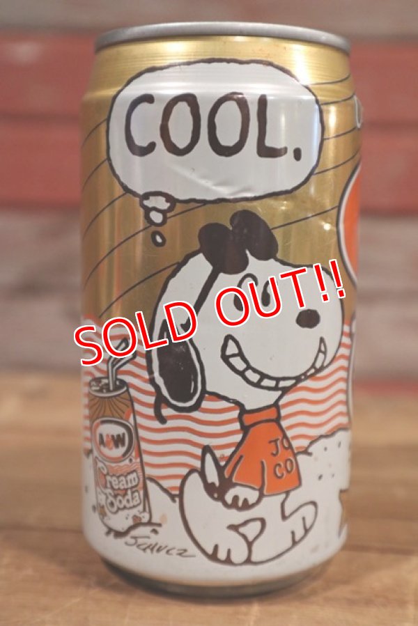 画像1: ct-190501-52 Snoopy / A&W 1990's Cream Soda Can