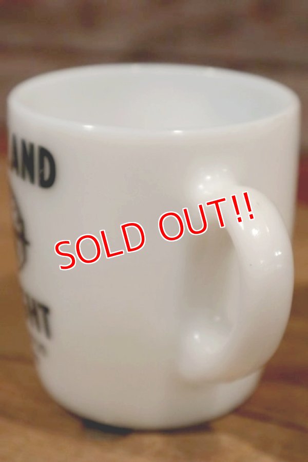 画像4: dp-190401-44 Unknown / Vintage AIR-LAND FREIGHT Milk Glass Mug