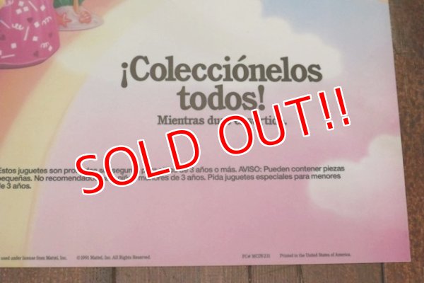 画像8: ct-190501-49 McDonald's / 1991 Translite "HotWheels & Barbie"