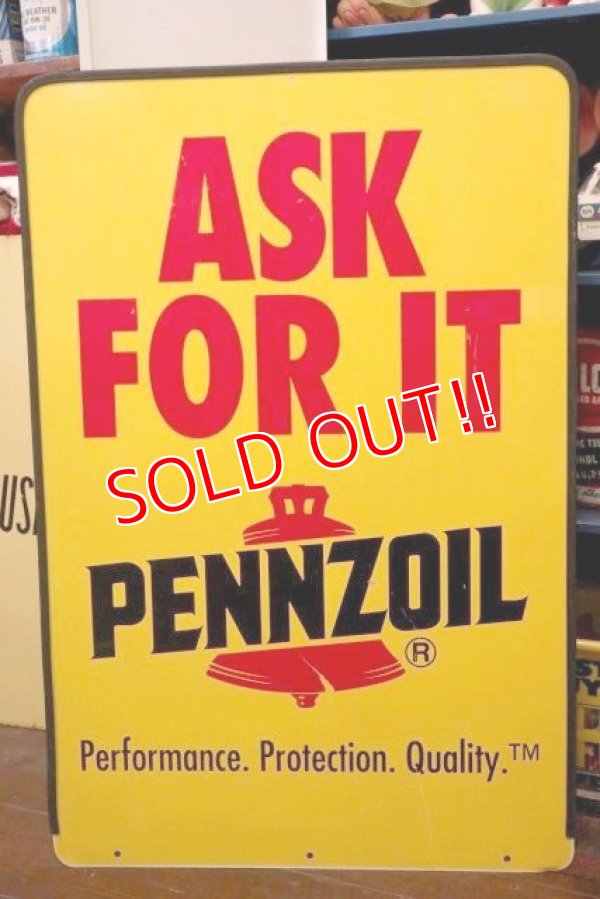 画像5: dp-190508-04 PENNZOIL / "ASK FOR IT" W-side Sign