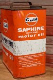画像4: dp-190601-15 Gulf / 1960's Saphire Supreme Two U.S Gallons Motor Oil Can