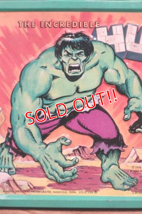 画像2: ct-190605-78 The Incredible Hulk / Aladdin 1978 Metal Lunch Box
