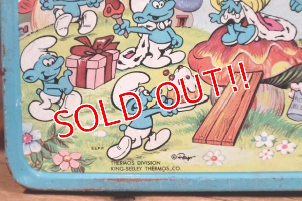 画像3: ct-190605-79 Smurfs / 1980's Metal Lunch Box