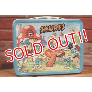 画像: ct-190605-79 Smurfs / 1980's Metal Lunch Box