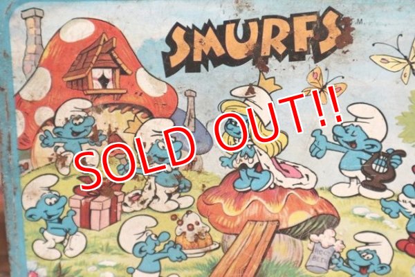 画像6: ct-190605-79 Smurfs / 1980's Metal Lunch Box