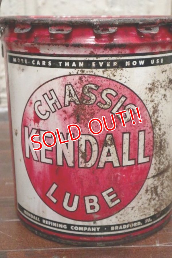 画像3: dp-190601-08 KENDALL LUBE / 1955 5 U.S.Gallons Motor Oil Can