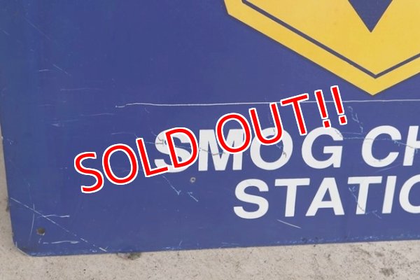 画像6: dp-190601-16 California GOLD SHIELD / Smog Check Station 1980's〜Metal Sign