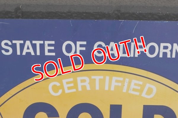 画像5: dp-190601-16 California GOLD SHIELD / Smog Check Station 1980's〜Metal Sign