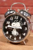 画像1: ct-190605-10 Snoopy / Blessing 1970's Alarm Clock "Black"