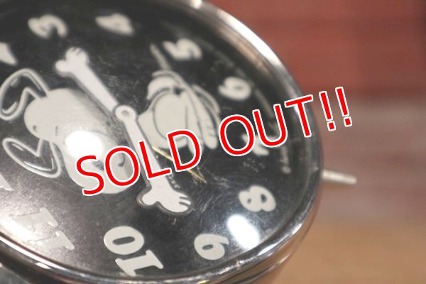 画像4: ct-190605-10 Snoopy / Blessing 1970's Alarm Clock "Black"