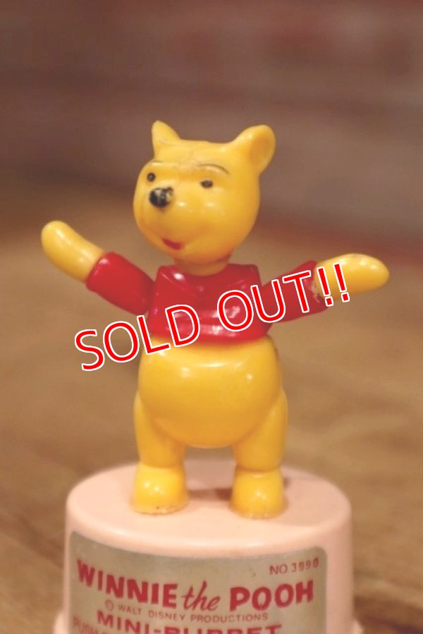 画像2: ct-160901-151 Winnie the Pooh / Kohner Bros 1970's Mini Push Puppet