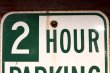 画像2: dp-190701-34 Road Sign "2 HOUR PARKING"