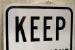 画像2: dp-190701-42 Road Sign "KEEP LEFT RIGHT"