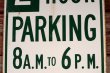 画像3: dp-190701-34 Road Sign "2 HOUR PARKING"