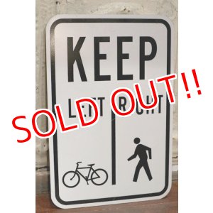 画像: dp-190701-42 Road Sign "KEEP LEFT RIGHT"