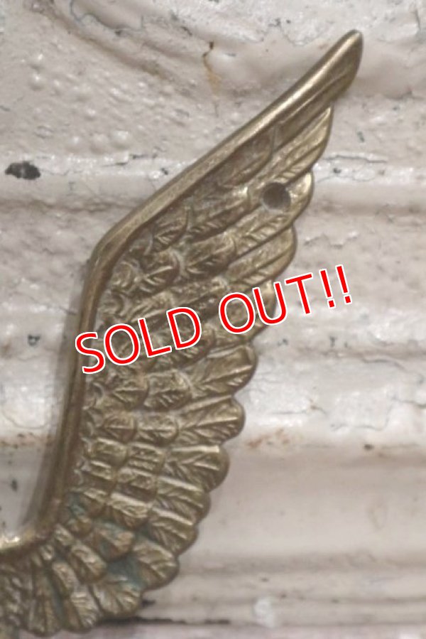 画像6: dp-190522-02 Vintage Brass Eagle Candle Holder