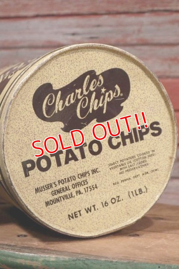 画像6: dp-190701-28 Charles Chips / Vintage Potato Chips Can