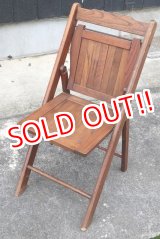 画像: dp-190701-17 Vintage Wood Folding Chair