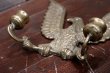 画像7: dp-190522-02 Vintage Brass Eagle Candle Holder