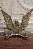 画像1: dp-190522-02 Vintage Brass Eagle Candle Holder