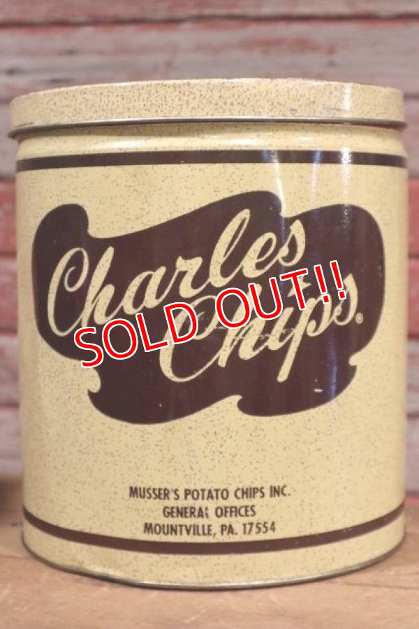 画像2: dp-190701-28 Charles Chips / Vintage Potato Chips Can