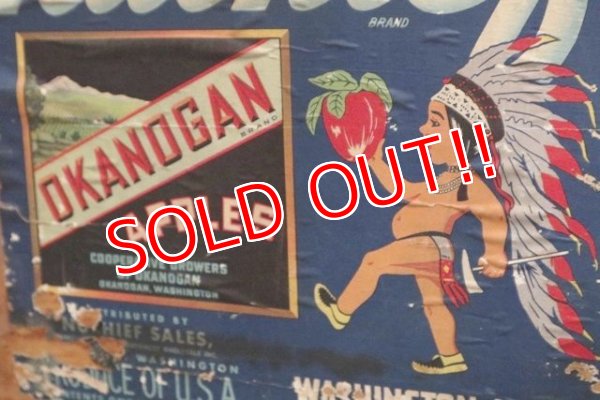 画像3: dp-190701-12 nuchief Brand / OKANOGAN Apples Vintage Wood Box