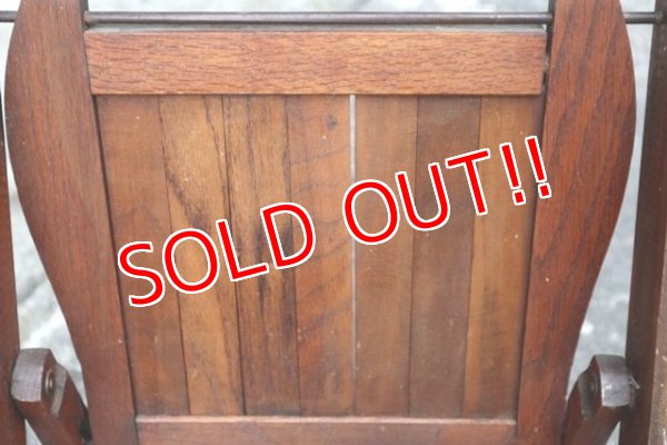 画像4: dp-190701-17 Vintage Wood Folding Chair