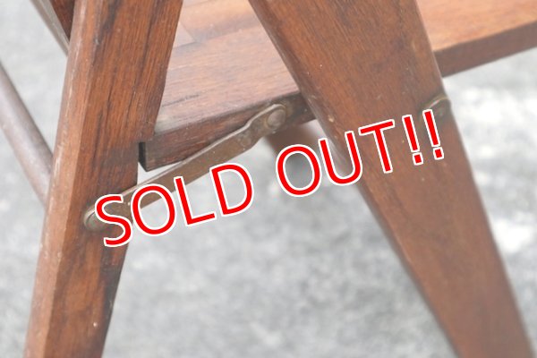 画像8: dp-190701-17 Vintage Wood Folding Chair