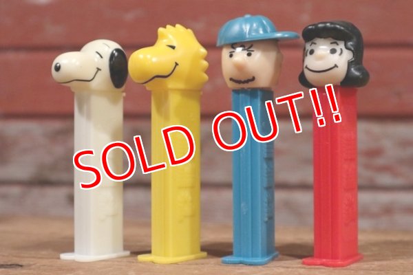 画像1: pz-130917-04 PEANUTS Gang / early 1990's PEZ Dispenser Set of 4