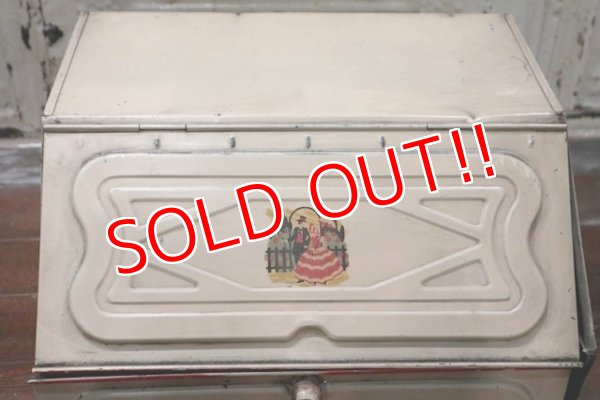 画像3: dp-190701-18 Vintage Metal Bread Box