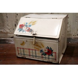 画像: dp-190701-19 Vintage Metal Bread Box