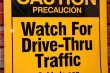 画像3: dp-190801-38 McDonald's / Drive-Thru CAUTION Sign