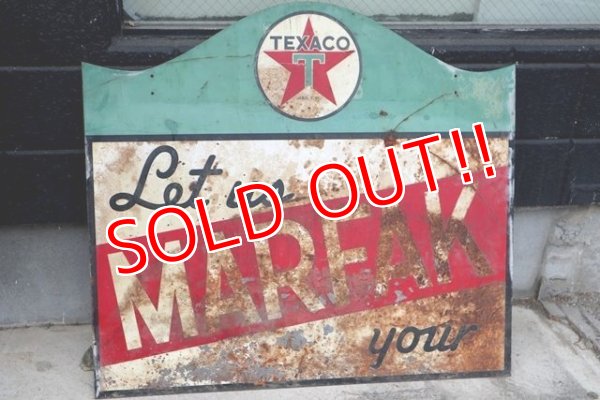 画像5: dp-190801-37 TEXACO / 1940's MARFAK W-side Sign