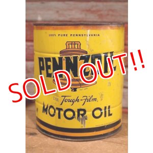 画像: dp-190801-18 PENNZOIL / 1950's 4 U.S.Quarts Motor Oil Can
