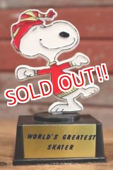 画像: ct-190801-07 Snoopy / AVIVA 1970's Trophy " World's Greatest Skater"