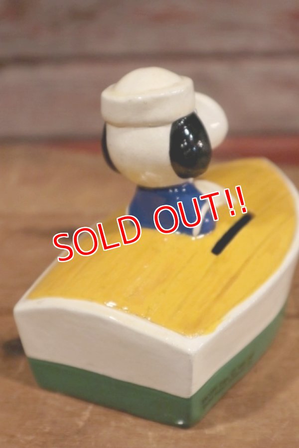 画像5: ct-190801-11 Snoopy / Determined 1976 Coin Bank "Sailor"