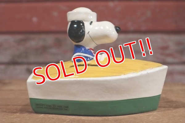 画像4: ct-190801-11 Snoopy / Determined 1976 Coin Bank "Sailor"
