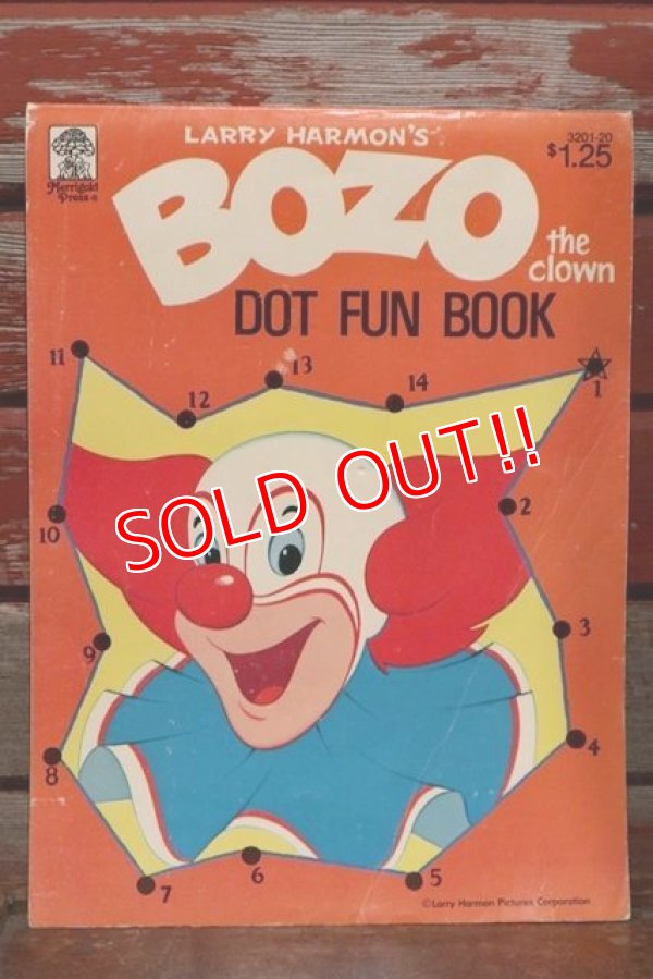 画像1: ct-190910-54 Bozo the Clown / 1971 Dot Fun Book