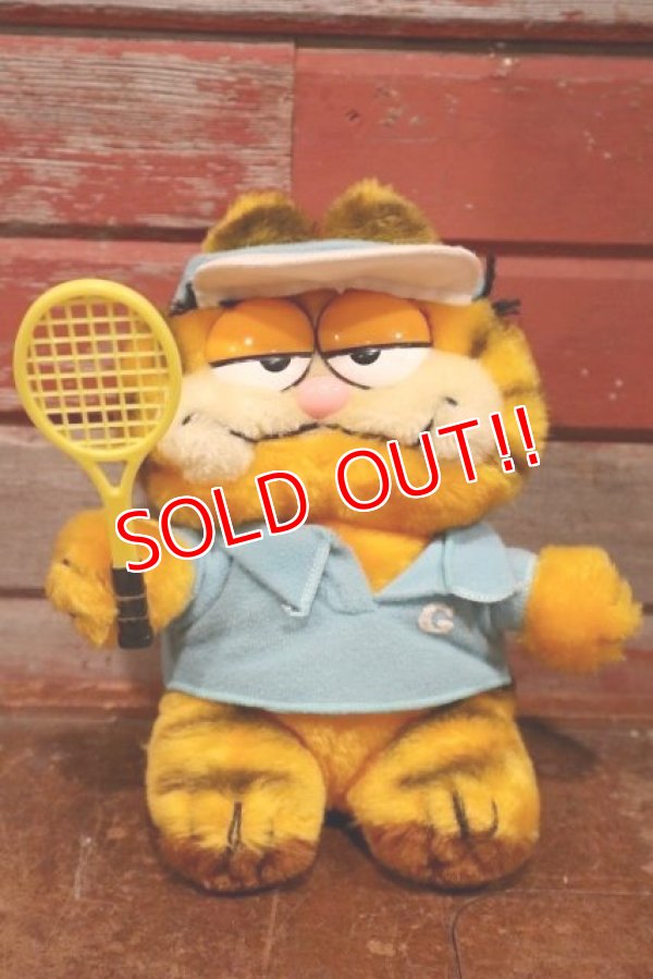 画像1: ct-190910-64 Garfield / 1980's Plush Doll "Tennis"