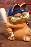 画像2: ct-190905-03 Garfield / Enesco 1980's Ceramic Coin Bank "Baseball" 