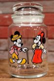 画像1: ct-190905-84 Mickey Mouse & Minnie Mouse / 1960's-1970's Glass Jar