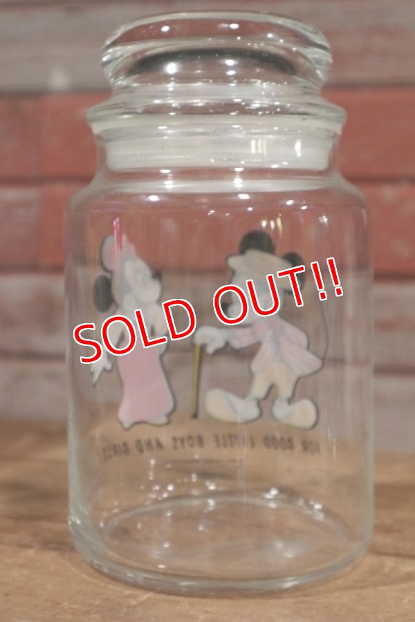 画像4: ct-190905-84 Mickey Mouse & Minnie Mouse / 1960's-1970's Glass Jar